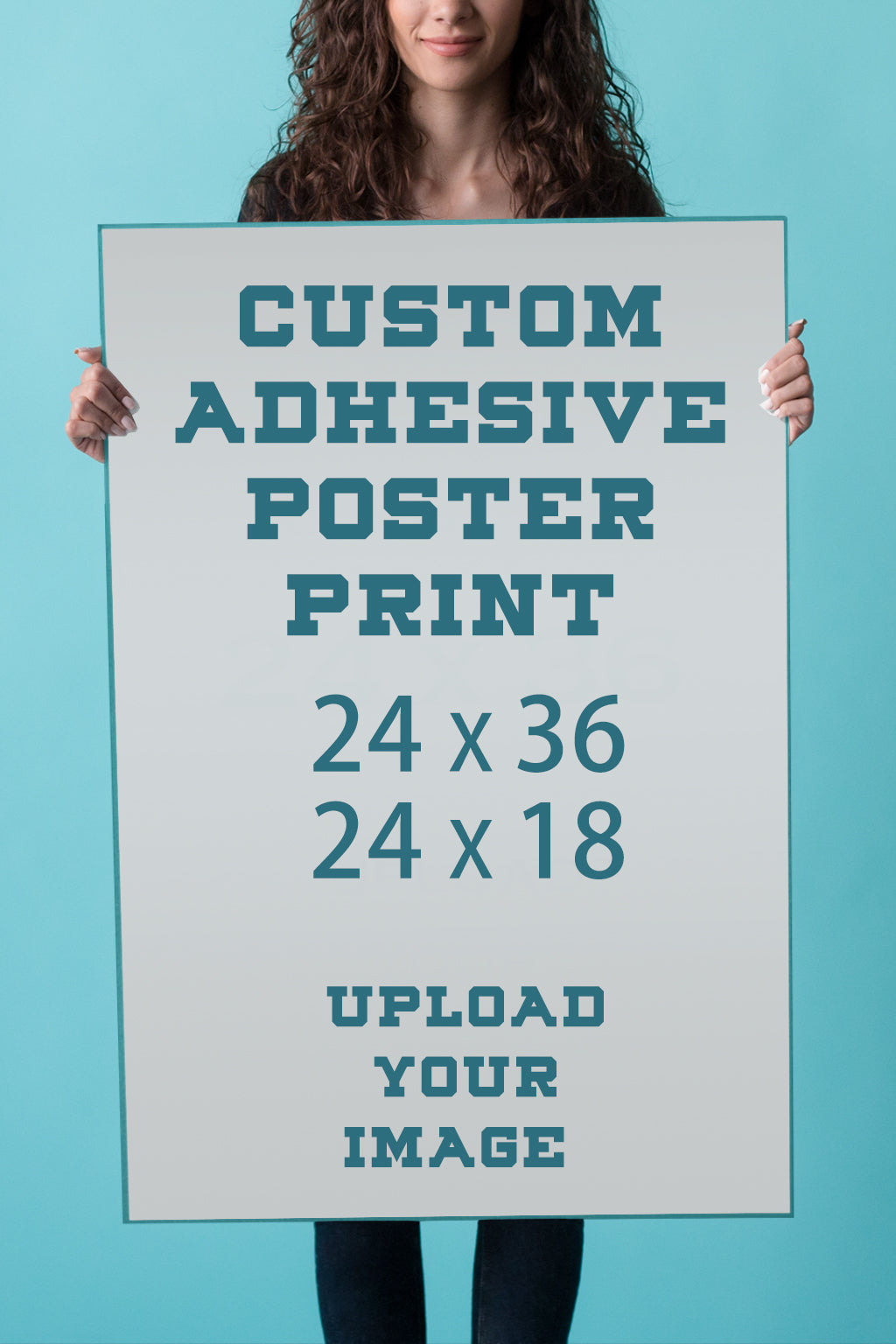 Custom Adhesive Poster Printing – Upload Your Photo,Personalized Large Wall Art,Waterproof, Durable, One-Piece Minimum | 24x36,18x24 Inches