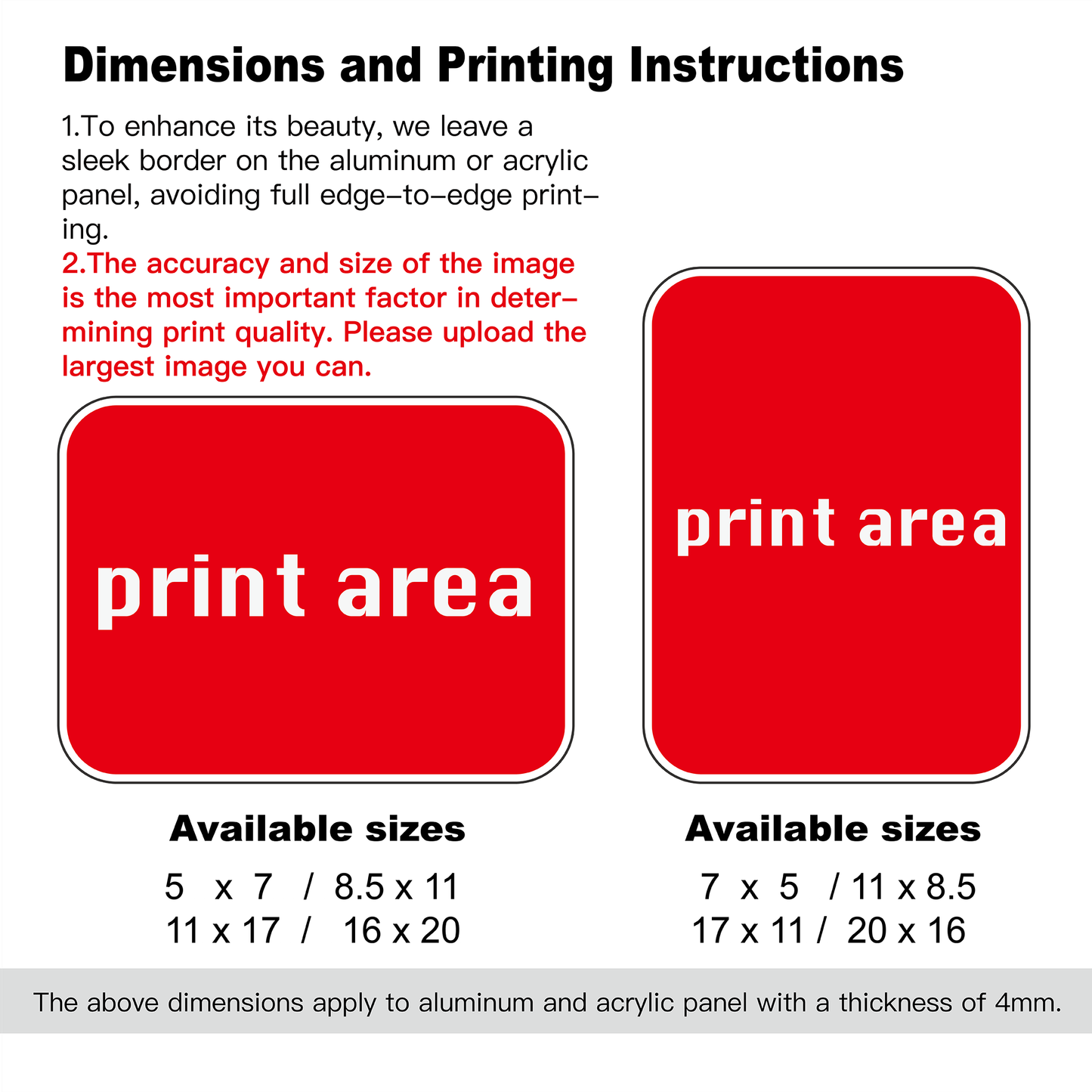 Perfect Birthday Gift – Custom Picture Print on Metal or Acrylic